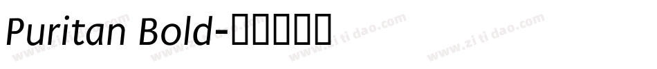 Puritan Bold字体转换